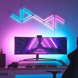 Умная система освещения Nanoleaf Lines Smarter Kit Apple HomeKit Multicolor (9 панелей) - Фото 9