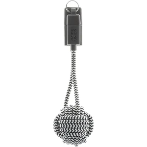 Нейлоновый брелок-кабель Native Union KEY Cable Zebra Lightning to USB - Фото 3