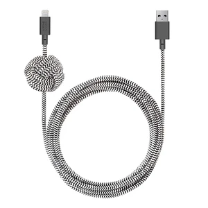 Кабель Native Union Night Cable Zebra Lightning to USB 3m - Фото 2