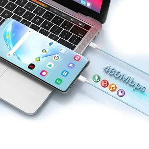 Нейлоновий кабель Type-C to Type-C для швидкої зарядки PD 20W | iLoungeMax Fast Charge Grey (1m) - Фото 5