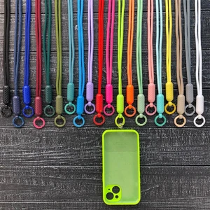 Нейлоновий регульований шнурок для телефона/iPhone з тримачем для чохла | iLoungeMax Crossbody Lanyard Marsala - Фото 7