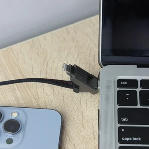 Нейлоновый кабель 4-в-1 USB-C/Lightning 60W для быстрой зарядки 1m | iLoungeMax iCharge - Фото 8