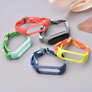 Нейлоновый ремешок iLoungeMax Braided Strap Black для Xiaomi Mi Band 8 - Фото 2