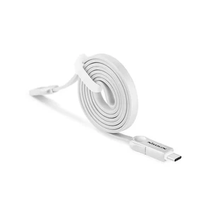 Кабель Nillkin Plus III White USB to USB 3.1 Type C + Micro USB 1m - Фото 2