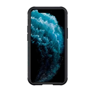 Чорний силіконовий чохол Nillkin CamShield Pro Case для iPhone 12 mini - Фото 2