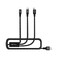 Подарочный комплект Nillkin Fancy Black (чехол + беспроводная зарядка + кабель) для iPhone X | XS