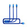 Подарочный комплект Nillkin Fancy Blue (чехол + беспроводная зарядка + кабель) для iPhone X/XS - Фото 9