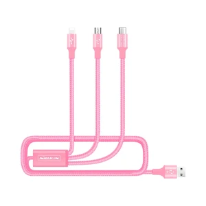 Подарочный комплект Nillkin Fancy Pink (чехол + беспроводная зарядка + кабель) для iPhone X | XS - Фото 9