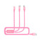 Подарочный комплект Nillkin Fancy Pink (чехол + беспроводная зарядка + кабель) для iPhone X | XS