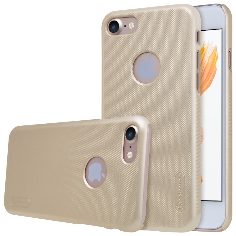 Пластиковый чехол Nillkin Frosted Shield Gold для iPhone 7 | 8