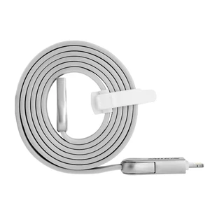 Кабель Nillkin Plus III Micro USB + Lightning to USB Grey - Фото 3