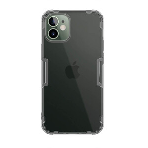 Прозрачный силиконовый чехол Nillkin Nature TPU Case Gray для iPhone 12 mini