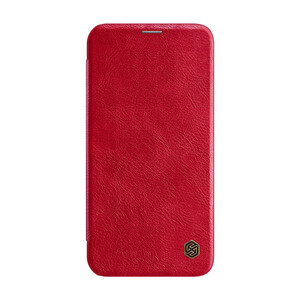 Кожаный чехол-книжка Nillkin Qin Leather Case Red для iPhone 12 Pro Max