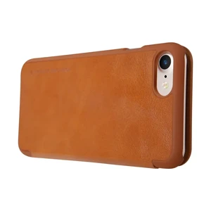 Шкіряний чохол-книжка Nillkin Qin Brown для iPhone SE 3 | SE 2 | 8 | 7 - Фото 4