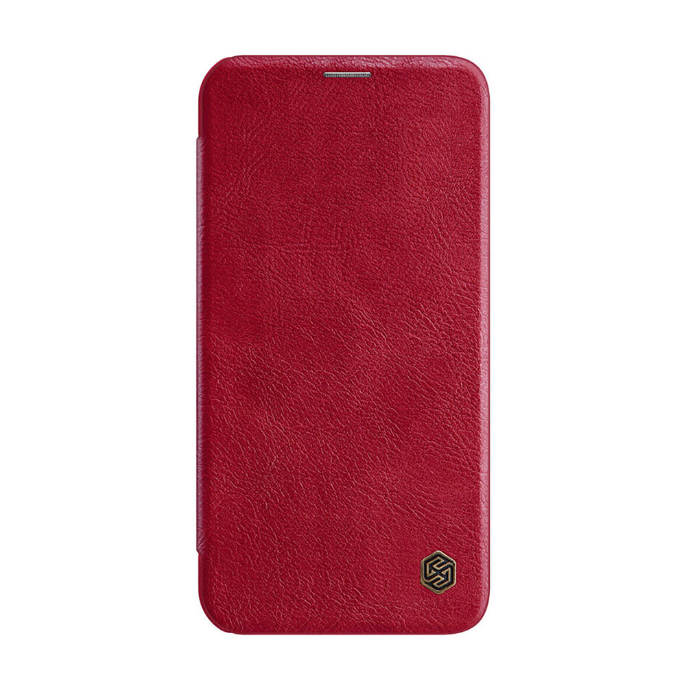 Кожаный чехол-книжка Nillkin Qin Leather Case Red для iPhone 12 | 12 Pro