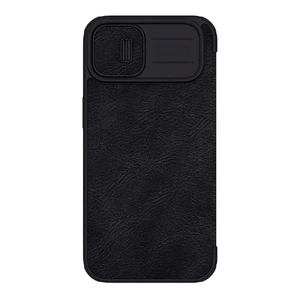 Кожаный чехол-книжка Nillkin Qin Pro Leather Case Black для iPhone 14 Plus - Фото 2