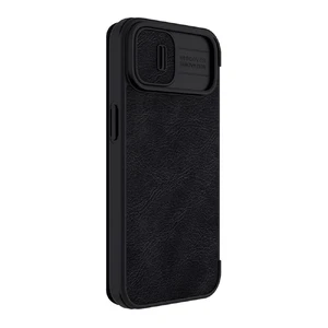 Кожаный чехол-книжка Nillkin Qin Pro Leather Case Black для iPhone 14 Plus - Фото 3