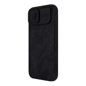 Кожаный чехол-книжка Nillkin Qin Pro Leather Case Black для iPhone 14 Plus - Фото 4