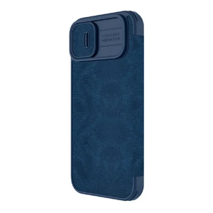 Кожаный чехол-книжка Nillkin Qin Pro Leather Case Blue для iPhone 14 Plus - Фото 4