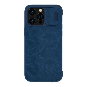 Шкіряний чохол-книжка Nillkin Qin Pro Leather Case Blue для iPhone 14 Pro - Фото 2