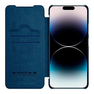 Шкіряний чохол-книжка Nillkin Qin Pro Leather Case Blue для iPhone 14 Pro Max - Фото 5