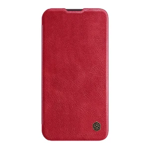 Шкіряний чохол-книжка зі шторкою для камери Nillkin Qin Pro Leather Red для iPhone 15 Pro - Фото 3