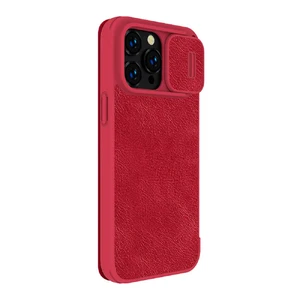 Кожаный чехол-книжка Nillkin Qin Pro Leather Case Red для iPhone 14 Pro Max - Фото 3