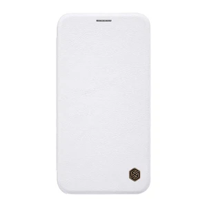 Кожаный чехол-книжка Nillkin Qin Series White для iPhone XR - Фото 2