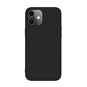 Чорний силіконовий чохол Nillkin Synthetic Fiber для iPhone 12 | 12 Pro