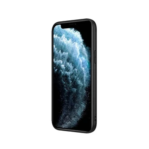 Чорний силіконовий чохол Nillkin Synthetic Fiber для iPhone 12 Pro Max - Фото 2
