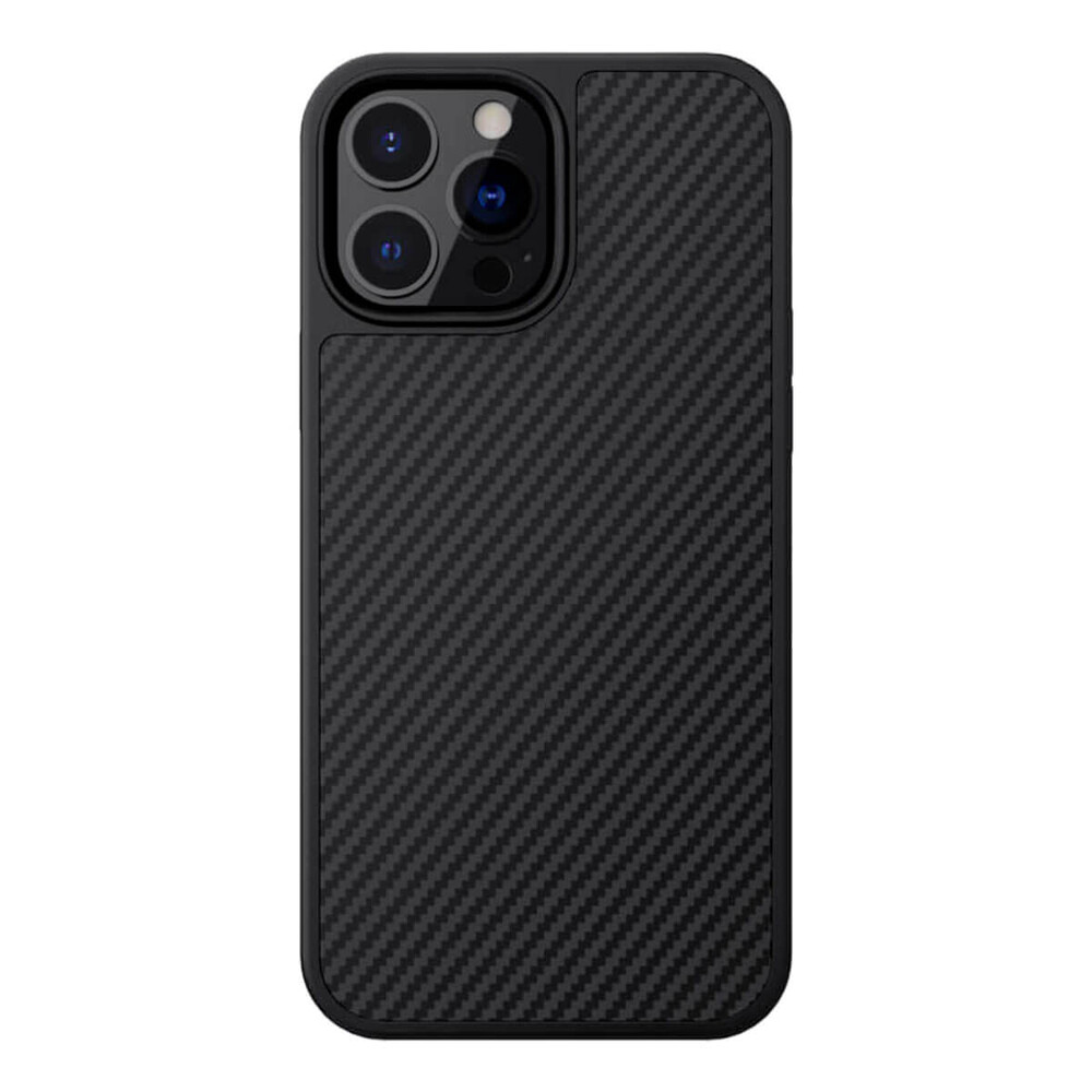 Чорний карбоновий чохол Nillkin Synthetic Fiber Series для iPhone 13 Pro Max