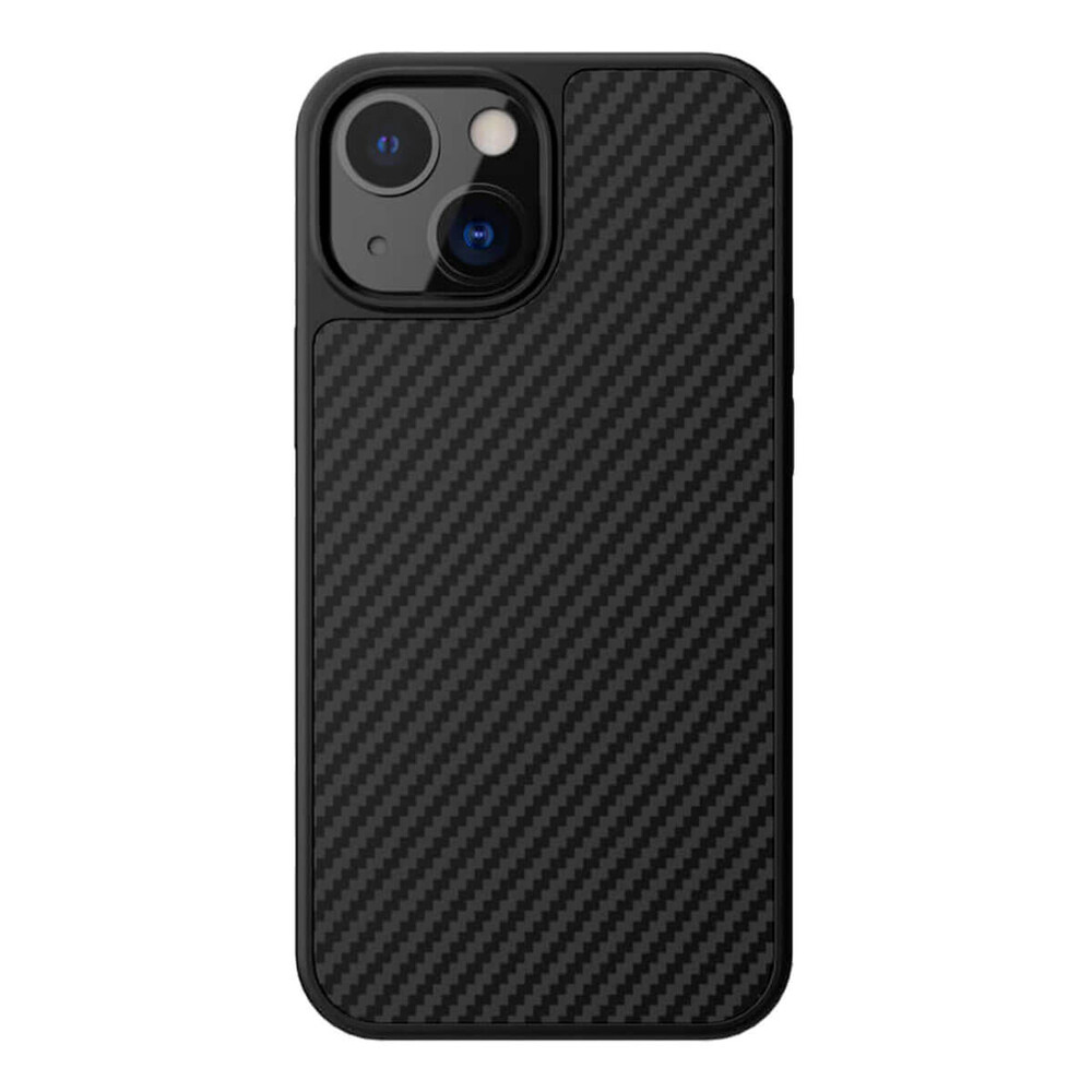 Черный карбоновый чехол Nillkin Synthetic Fiber Series для iPhone 13