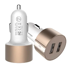 Автозарядка Nillkin Vigor Dual Port USB Gold