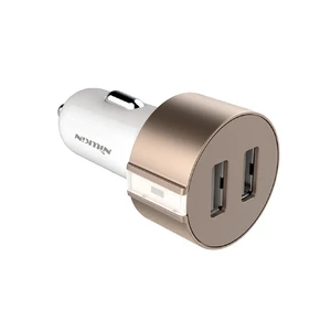 Автозарядка Nillkin Vigor Dual Port USB Gold - Фото 6