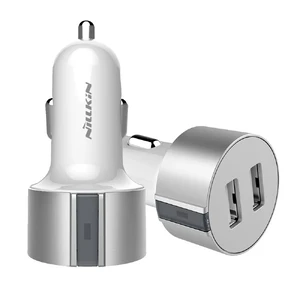 Автозарядка Nillkin Vigor Dual Port USB Silver