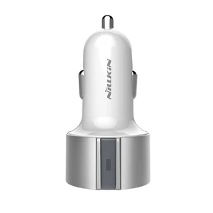 Автозарядка Nillkin Vigor Dual Port USB Silver - Фото 2