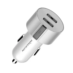 Автозарядка Nillkin Vigor Dual Port USB Silver - Фото 7