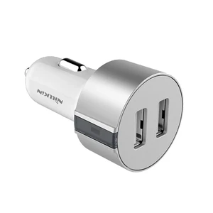 Автозарядка Nillkin Vigor Dual Port USB Silver - Фото 5