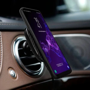 Магнитный автодержатель с беспроводной зарядкой Nillkin Wireless Car Charger II Model A Carbon - Фото 6