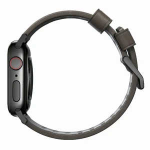 Шкіряний ремінець Nomad Active Strap Black Hardware Brown для Apple Watch 44 | 42mm Series 5 | 4 - Фото 2