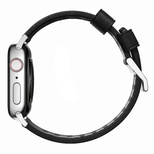 Кожаный ремешок Nomad Active Strap Black Hardware Black для Apple Watch 44 | 42mm Series 5 | 4 - Фото 2