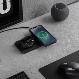 Бездротова зарядка Nomad Base One Max MagSafe Charger Carbide для iPhone | Apple Watch - Фото 4