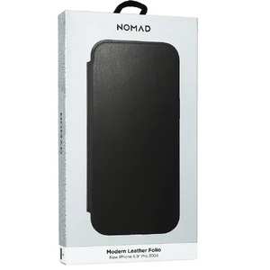 Черный кожаный чехол-фолио Nomad Modern Leather MagSafe для iPhone 16 Pro Max - Фото 9