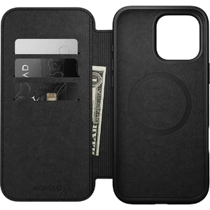 Черный кожаный чехол-фолио Nomad Modern Leather MagSafe для iPhone 16 Pro Max - Фото 2