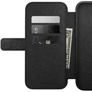 Черный кожаный чехол-фолио Nomad Modern Leather MagSafe для iPhone 16 Pro Max - Фото 6