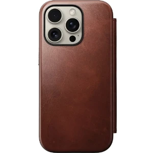 Коричневий шкіряний чохол-фоліо Nomad Modern Leather MagSafe для iPhone 16 Pro - Фото 6