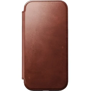 Коричневий шкіряний чохол-фоліо Nomad Modern Leather MagSafe для iPhone 16 Pro - Фото 4