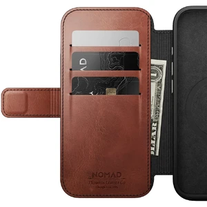 Коричневий шкіряний чохол-фоліо Nomad Modern Leather MagSafe для iPhone 16 Pro - Фото 5