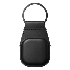 Шкіряний брелок з кільцем Nomad Leather Keychain Black для AirTag