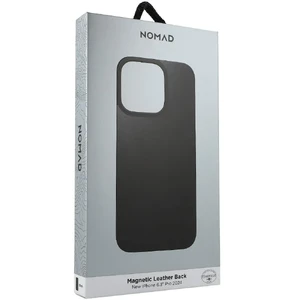 Черный кожаный чехол Nomad Magnetic Leather Back для iPhone 16 Pro - Фото 5